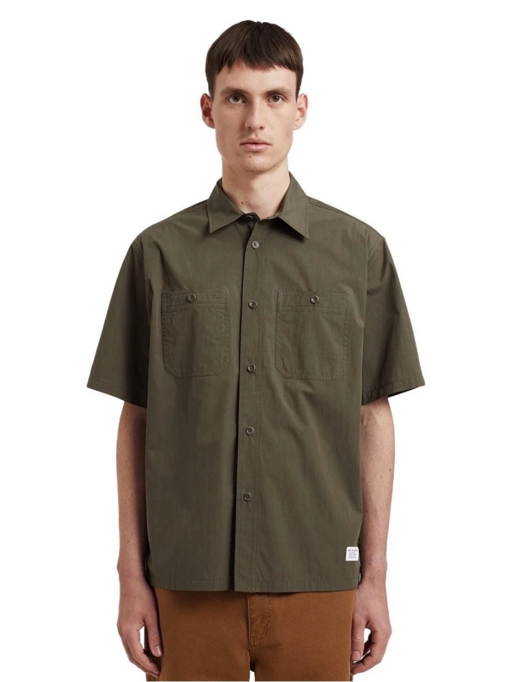 Norse Projects Short Sleeve Shirt - Men’s Size Medium , Olive